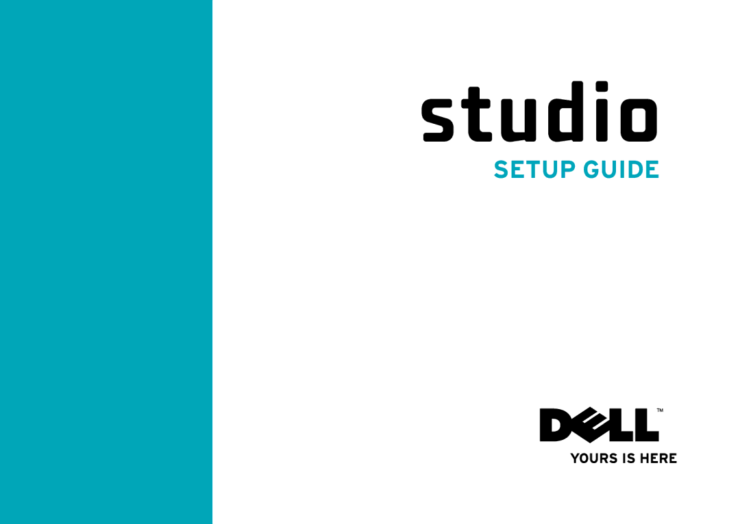 Dell 1457, 1450, 1458, P03G001, 0KWJH0A01 setup guide Setup Guide 